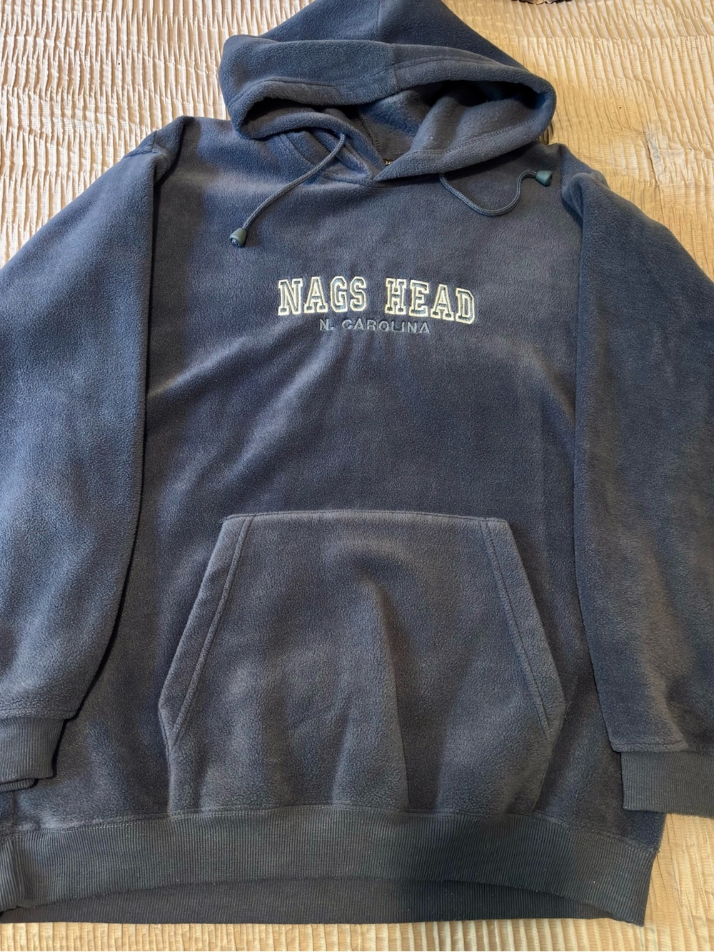 Nags Head North Carolina Navy Hoodie Sweatshirt - Basix Lifestyle
